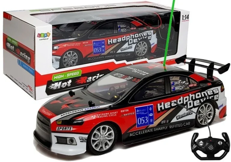 Sportski Trkaći Automobil Na Daljinsko Upravljanje R/c 27mhz Crveni 1