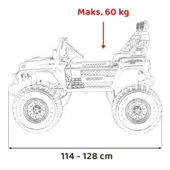 Sportsko 4x4 Vozilo Promjenjive Veličine, Ružičasto 4