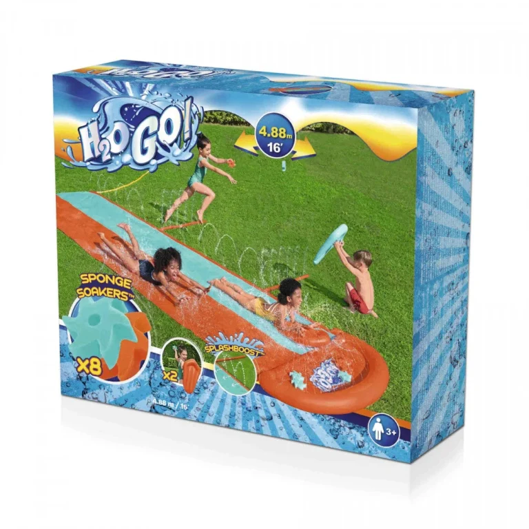Spužvasta Rampa Za Namakanje H2o Go S Dvostrukim Toboganom 488 Cm 8