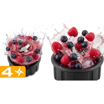 Stakleni Blender Za Smoothieje, Koktele, Drobljenje Leda, 1,5 L, 800 W, Bd 751, Berdsen, Crni 10