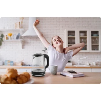 Stakleno Kuhalo Za Vodu Berdsen Bd 702, 2 L, Crno 13