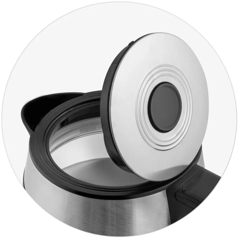 Stakleno Kuhalo Za Vodu Berdsen Bd 704, 1,7 L, Crno Srebrno 6