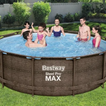 Steel Pro Max 366x100 Smeđi Bazen S Okvirom, 3,6 M Bestway 4 U 1 + Pumpa, Filter + Ljestve 3