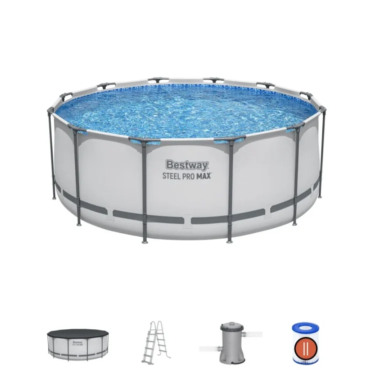 Steel Pro Max 366x122 12ft Bestway 5u1 Bazen S Okvirom + Ljestve + Pokrov + Filter Pumpe 1