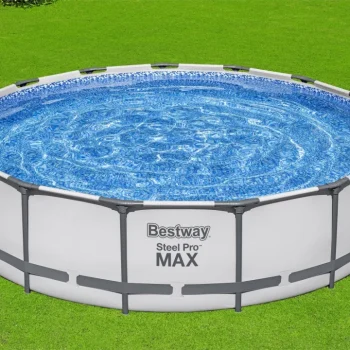 Steel Pro Max 457x107 15ft Bestway 5u1 Bazen S Okvirom + Pumpa + Ljestve + Pokrov 11