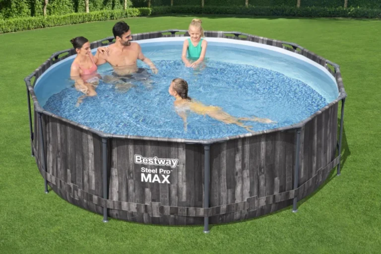 Steel Pro Max Bazen S Okvirom 366x100, Imitacija Drva, 3,6 M, Bestway 4 U 1, Pumpa, Filter, Ljestve 2