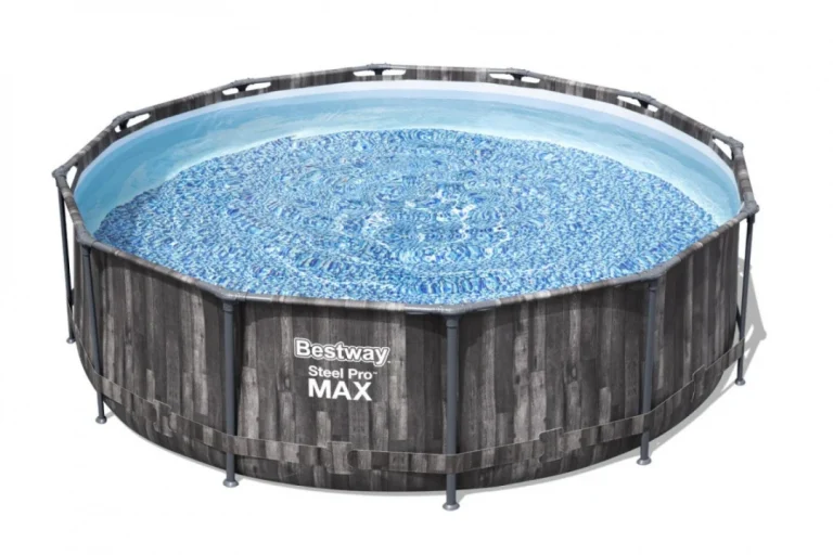 Steel Pro Max Bazen S Okvirom 366x100, Imitacija Drva, 3,6 M, Bestway 4 U 1, Pumpa, Filter, Ljestve 3