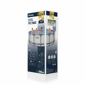 Steel Pro Max Bazen S Okvirom 427x122 Sivi 14ft Bestway 5u1 + Pribor 10