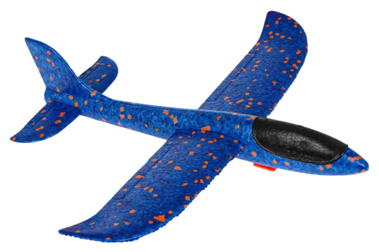 Stiroporni Avion S Ručnim Lanserom Plavi 2
