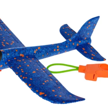 Stiroporni Avion S Ručnim Lanserom Plavi 3