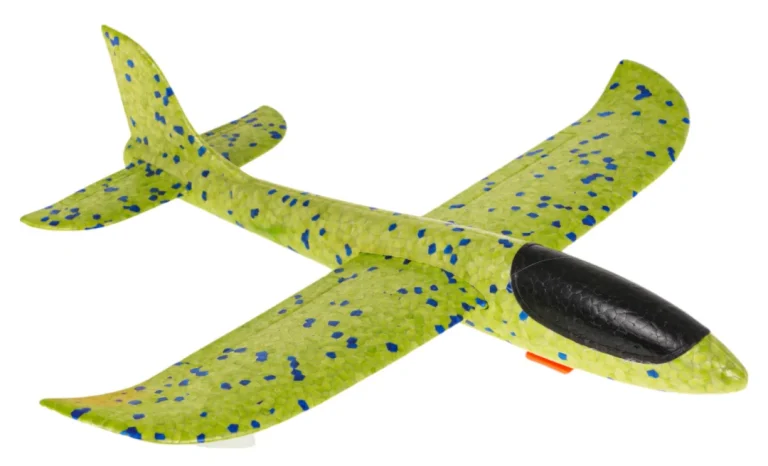 Stiroporni Avion S Ručnim Lanserom Zeleni 2
