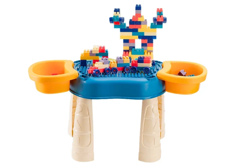 Stol 4u1 Kocke Ribolov I Crtanje Plavi 2