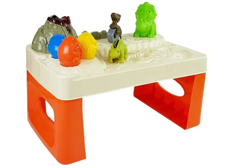 Stol Za Play Dough S Vulkanom I Jajima Dinosaura 2