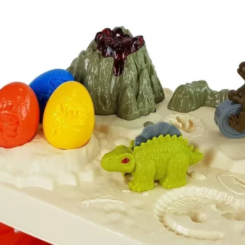 Stol Za Play Dough S Vulkanom I Jajima Dinosaura 3