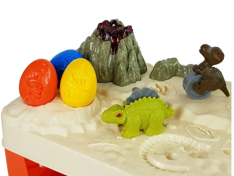 Stol Za Play Dough S Vulkanom I Jajima Dinosaura 3