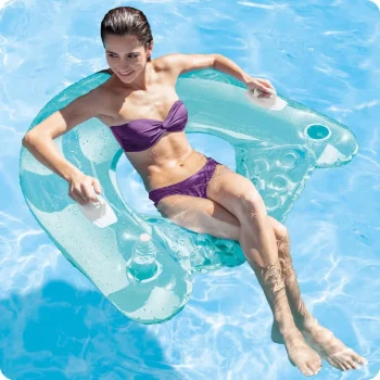 Stolica Za Plivanje S Ručkama 147 × 99 Cm Intex 58859 Plava 5