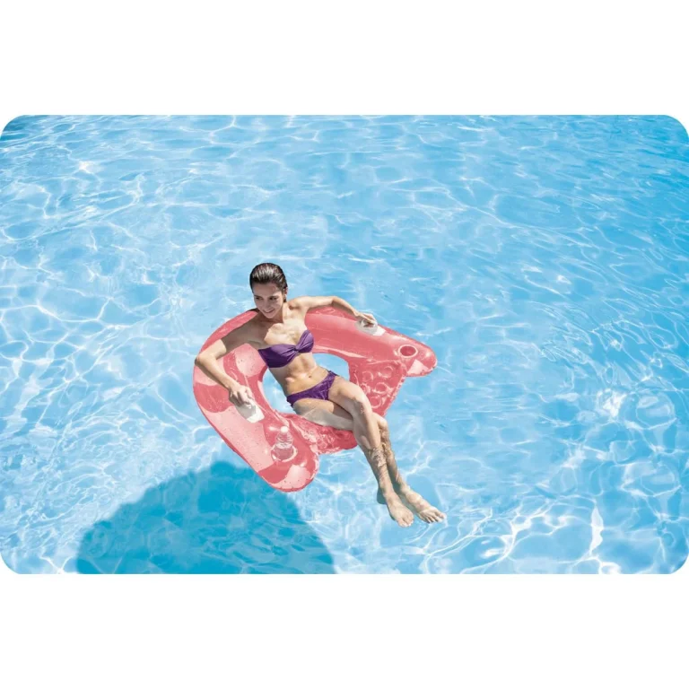 Stolica Za Plivanje S Ručkama 147 × 99 Cm Intex 58859 Roza 5