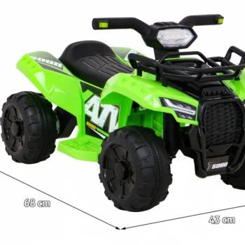 Storm Baterijski Quad Za Djecu Zeleni + 25w Motor + Mp3 Usb + Led, Zelena Motor Na Akumulator 2