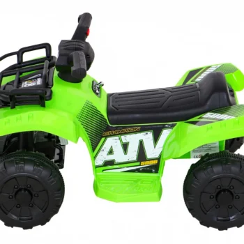 Storm Baterijski Quad Za Djecu Zeleni + 25w Motor + Mp3 Usb + Led, Zelena Motor Na Akumulator 4