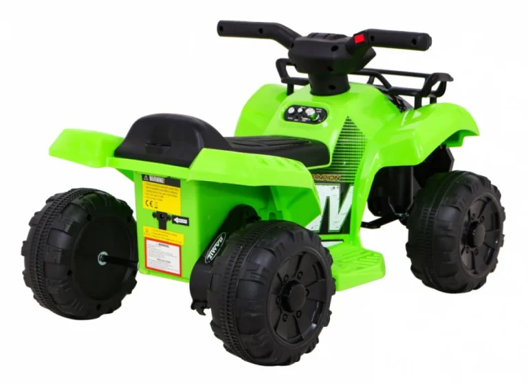 Storm Baterijski Quad Za Djecu Zeleni + 25w Motor + Mp3 Usb + Led, Zelena Motor Na Akumulator 6