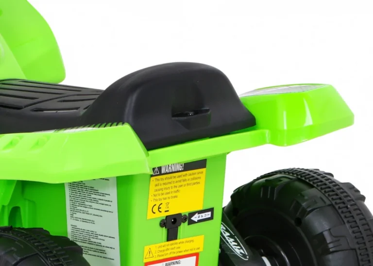 Storm Baterijski Quad Za Djecu Zeleni + 25w Motor + Mp3 Usb + Led, Zelena Motor Na Akumulator 9