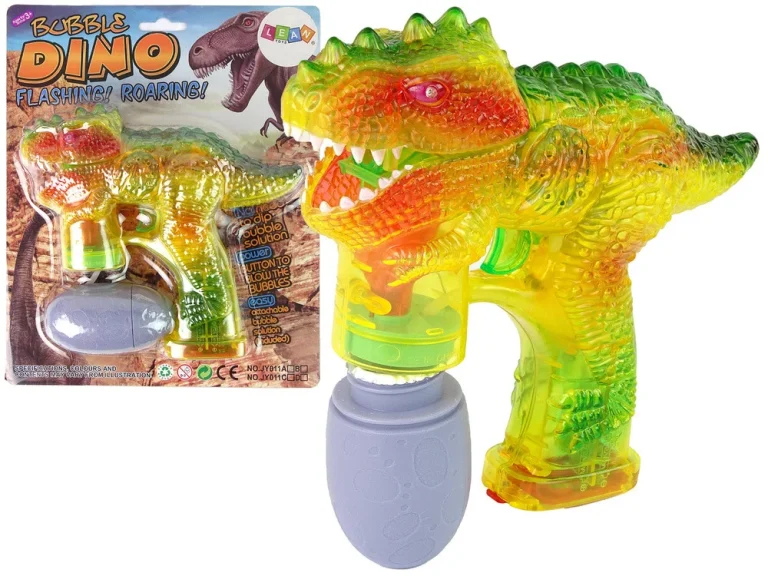 Stroj Za Mjehuriće Dinosaur, žuti, 1 Jaje Tekućine 1