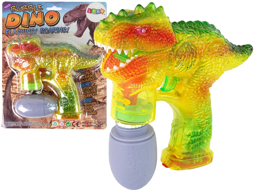 Stroj Za Mjehuriće Dinosaur, žuti, 1 Jaje Tekućine 1
