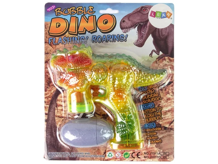 Stroj Za Mjehuriće Dinosaur, žuti, 1 Jaje Tekućine 5