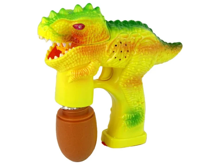 Stroj Za Mjehuriće Dinosaur, žuti, 2 Jaja Tekućine 2