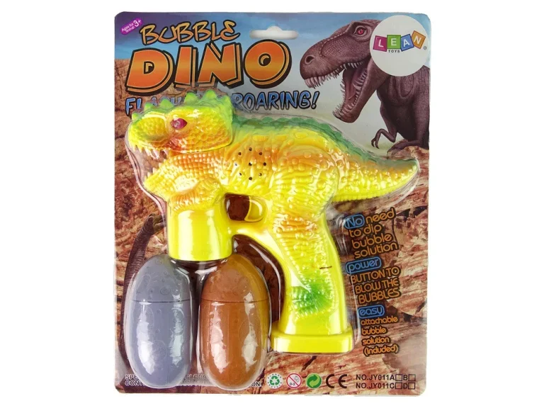 Stroj Za Mjehuriće Dinosaur, žuti, 2 Jaja Tekućine 5