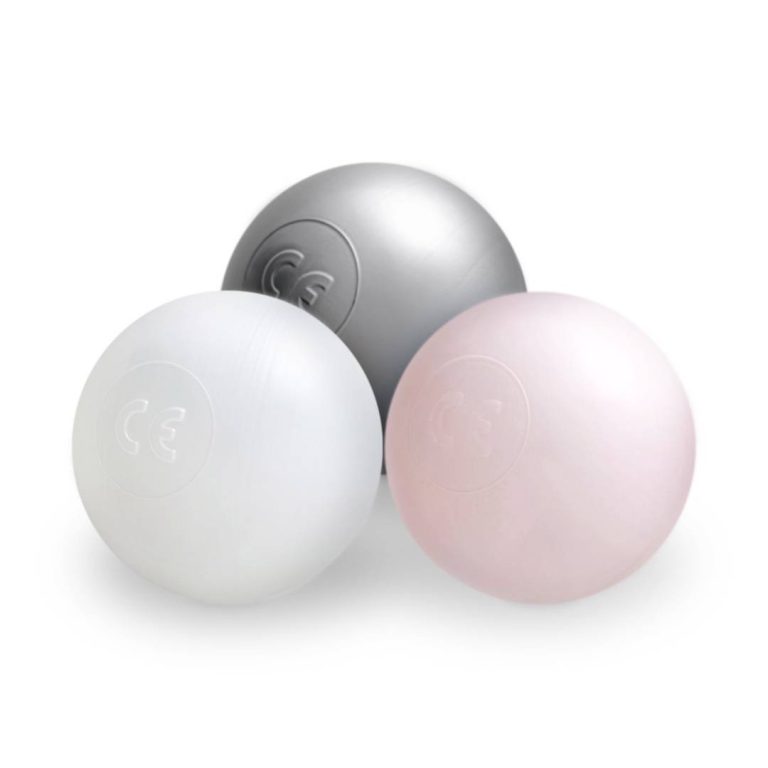 Suhe Kuglice Za Bazen, 6 Cm, Set Od 200: Biserne, Srebrne, Biserno Svijetlo Ružičaste 7