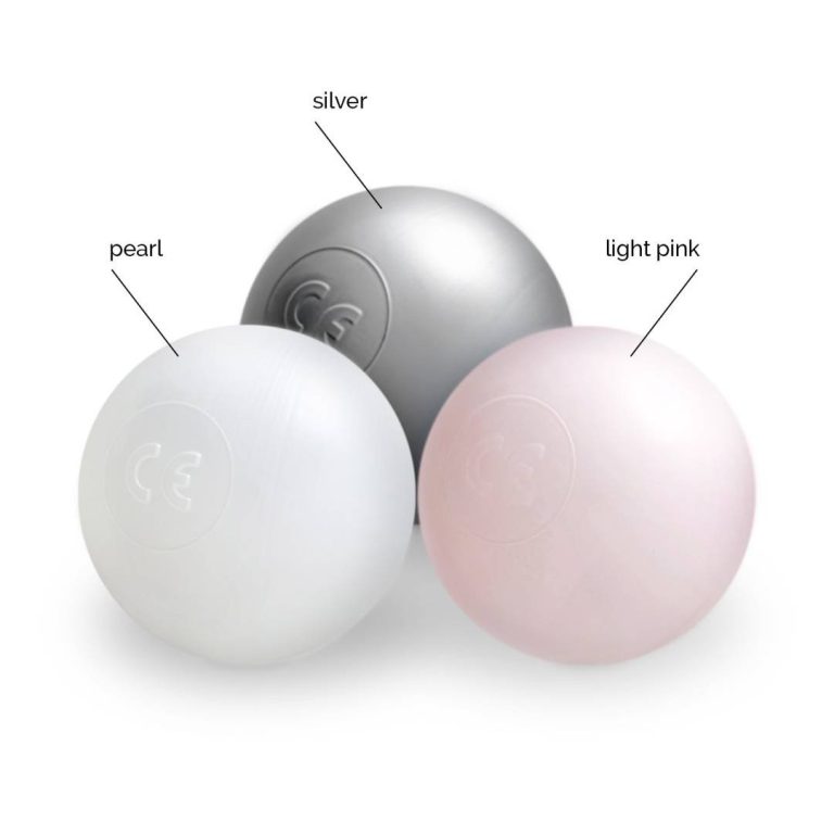 Suhe Kuglice Za Bazen, 6 Cm, Set Od 200: Biserne, Srebrne, Biserno Svijetlo Ružičaste 8