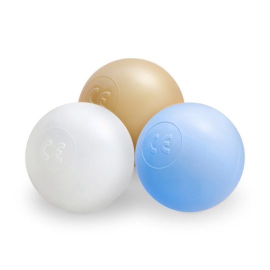 Suhe Kuglice Za Bazen, 6 Cm, Set Od 200 Komada: Biserne, Zlatne, Svijetloplave 1