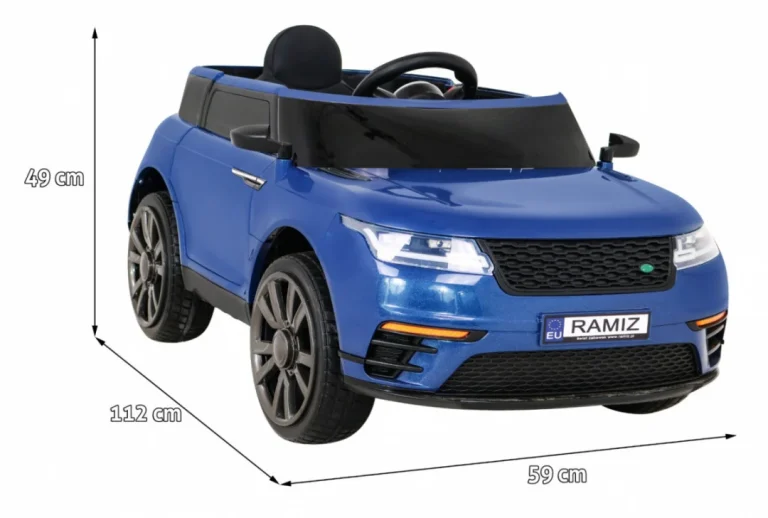 Super S Dječji Automobil Na Baterije, Plavi + Daljinski Upravljač + Spori Start + Eva Kotači, Plava 2