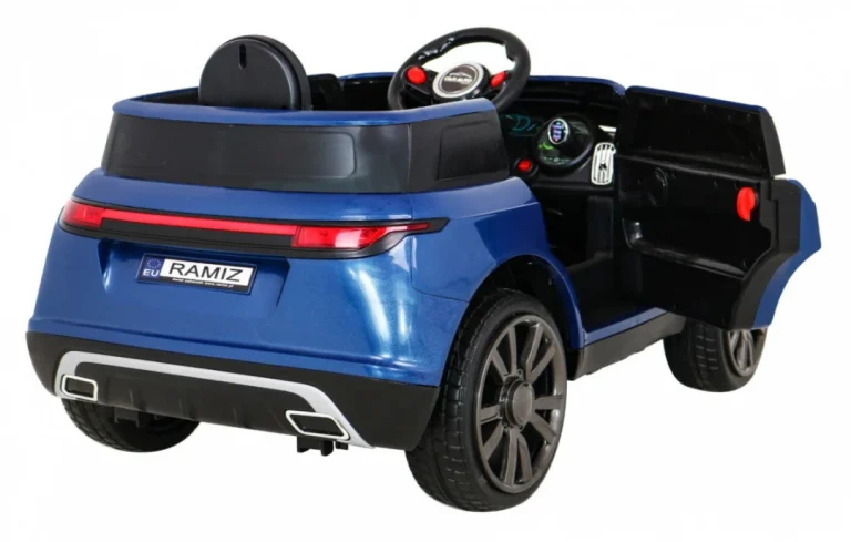 Super S Dječji Automobil Na Baterije, Plavi + Daljinski Upravljač + Spori Start + Eva Kotači, Plava 8