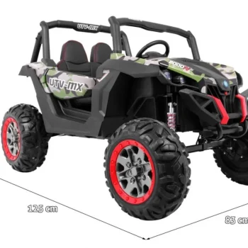 Superstar Buggy Za Djecu Moro + Mp4 + 4x4 Pogon + Daljinski Upravljač + Nosač Za Prtljagu, Crna 2