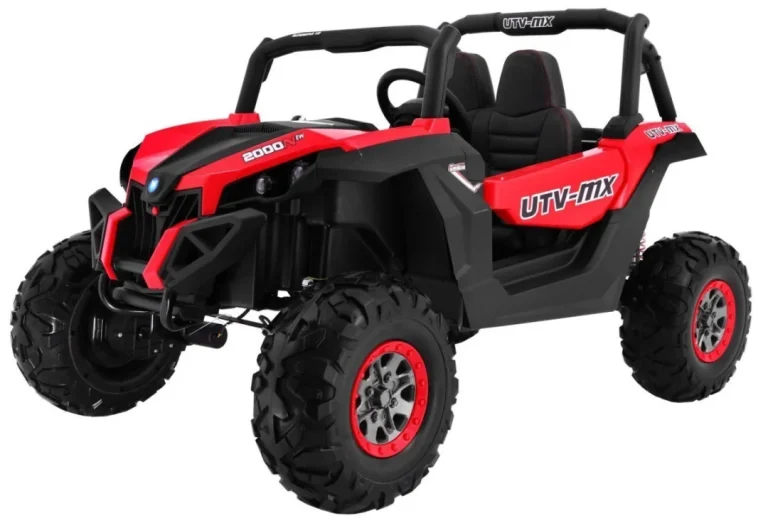 Superstar Buggy Za Djecu Crvena + Mp4 + 4x4 Pogon + Daljinski Upravljač + Nosač Za Prtljagu + Led + 1