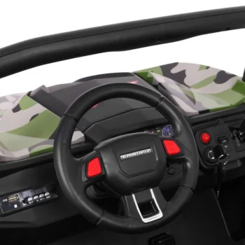 Superstar Kolica Za Djecu Moro + 4x4 Pogon + Daljinski Upravljač + Nosač Za Prtljagu + Mp3, Crna 11