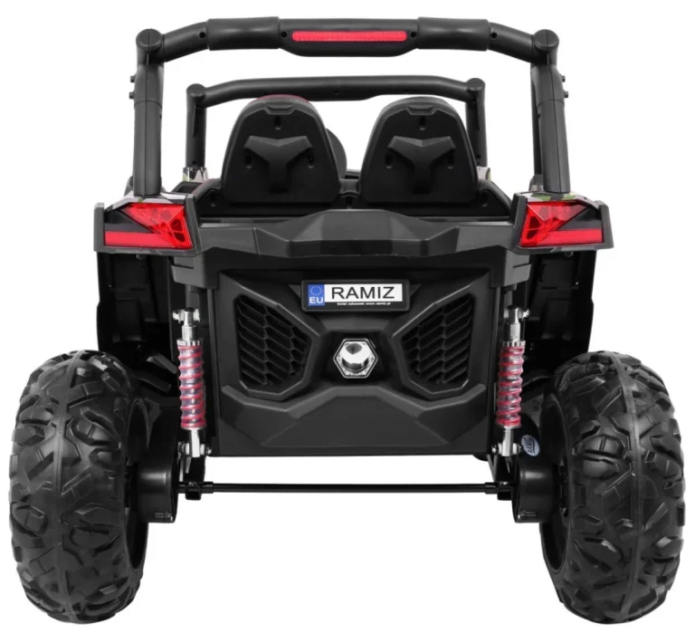 Superstar Kolica Za Djecu Moro + 4x4 Pogon + Daljinski Upravljač + Nosač Za Prtljagu + Mp3, Crna 5
