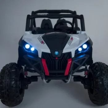 Superstar Kolica Za Djecu Bijela + 4x4 Pogon + Daljinski Upravljač + Nosač Za Prtljagu + Mp3 Led + 18