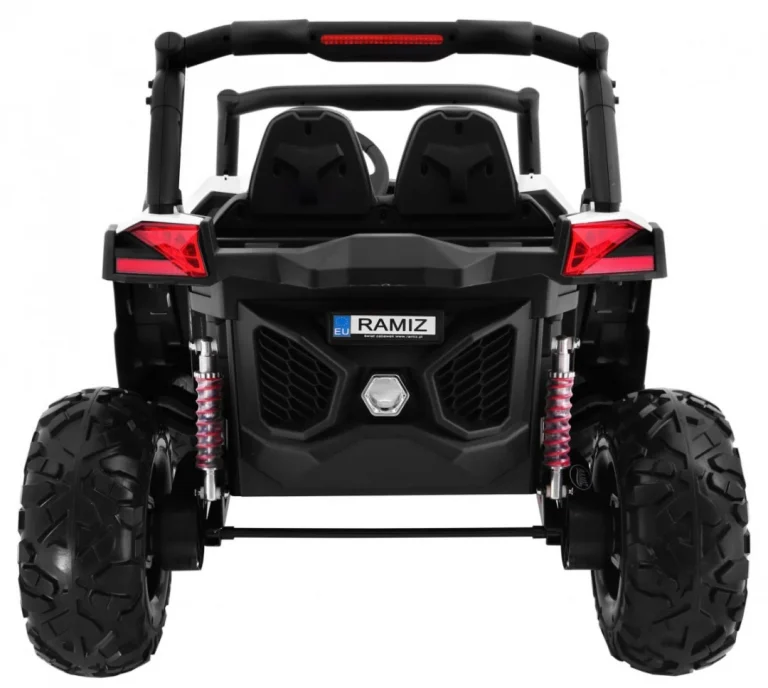 Superstar Kolica Za Djecu Bijela + 4x4 Pogon + Daljinski Upravljač + Nosač Za Prtljagu + Mp3 Led + 4