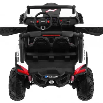 Superstar Kolica Za Djecu Bijela + 4x4 Pogon + Daljinski Upravljač + Nosač Za Prtljagu + Mp3 Led + 5
