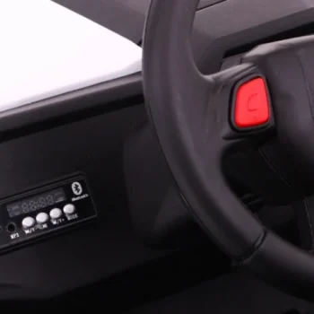 Superstar Kolica Za Djecu Bijela + 4x4 Pogon + Daljinski Upravljač + Nosač Za Prtljagu + Mp3 Led + 9