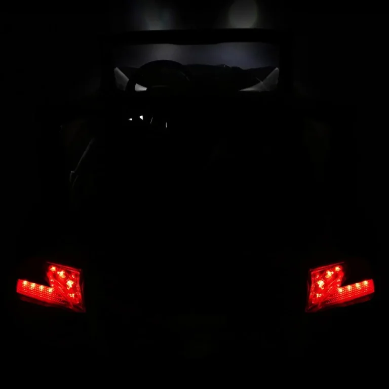 Superstar Kolica Za Djecu Crna + 4x4 Pogon + Daljinski Upravljač + Nosač Za Prtljagu + Mp3 Led + 12