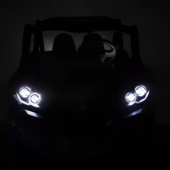 Superstar Kolica Za Djecu Crna + 4x4 Pogon + Daljinski Upravljač + Nosač Za Prtljagu + Mp3 Led + 14