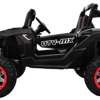 Superstar Kolica Za Djecu Crna + 4x4 Pogon + Daljinski Upravljač + Nosač Za Prtljagu + Mp3 Led + 4