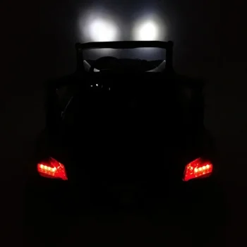 Superstar Kolica Za Djecu Crna + Mp4 + 4x4 Pogon + Daljinski Upravljač + Nosač Za Prtljagu + Led + 16
