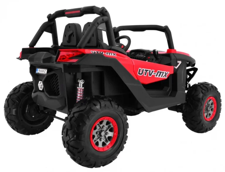 Superstar Kolica Za Djecu Crvena + 4x4 Pogon + Daljinski Upravljač + Nosač Za Prtljagu + Mp3 Led + 3