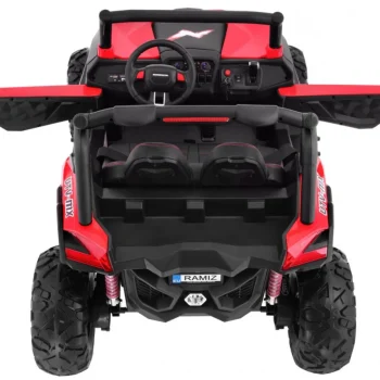 Superstar Kolica Za Djecu Crvena + 4x4 Pogon + Daljinski Upravljač + Nosač Za Prtljagu + Mp3 Led + 4