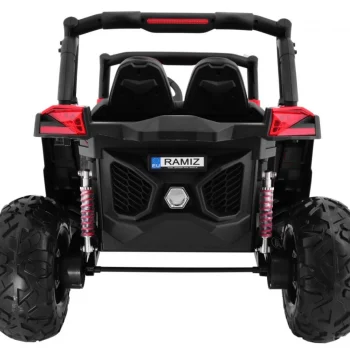Superstar Kolica Za Djecu Crvena + 4x4 Pogon + Daljinski Upravljač + Nosač Za Prtljagu + Mp3 Led + 6